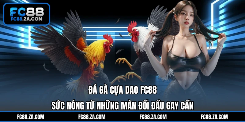 Đá Gà Cựa Dao FC88 - Sức Nóng Từ Những Màn Đối Đầu Gay Cấn