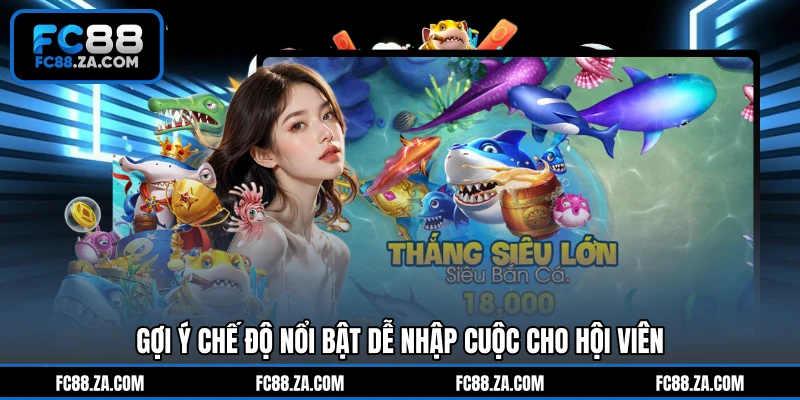 Gợi ý chế độ nổi bật dễ nhập cuộc cho hội viên