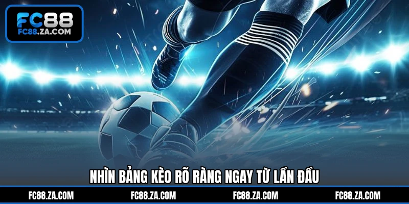 Nhìn bảng kèo rõ ràng ngay từ lần đầu